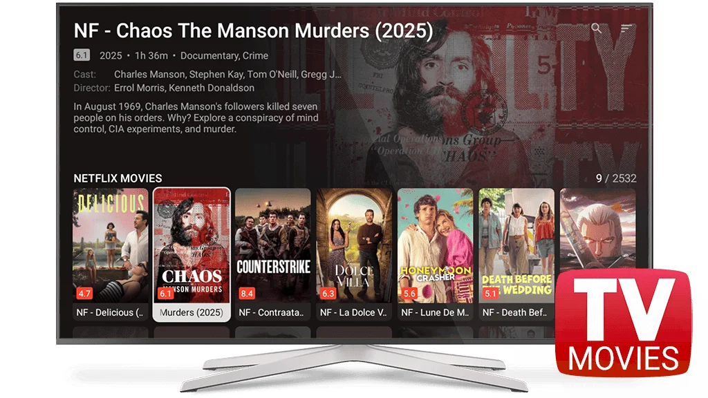 Stream TV 8K movies