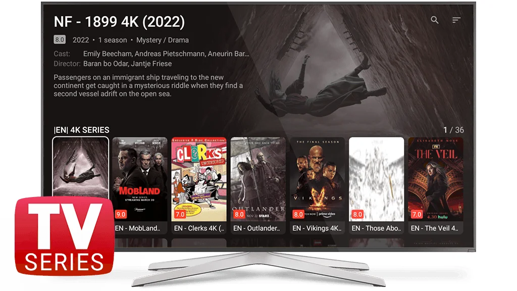 Stream TV 8K series